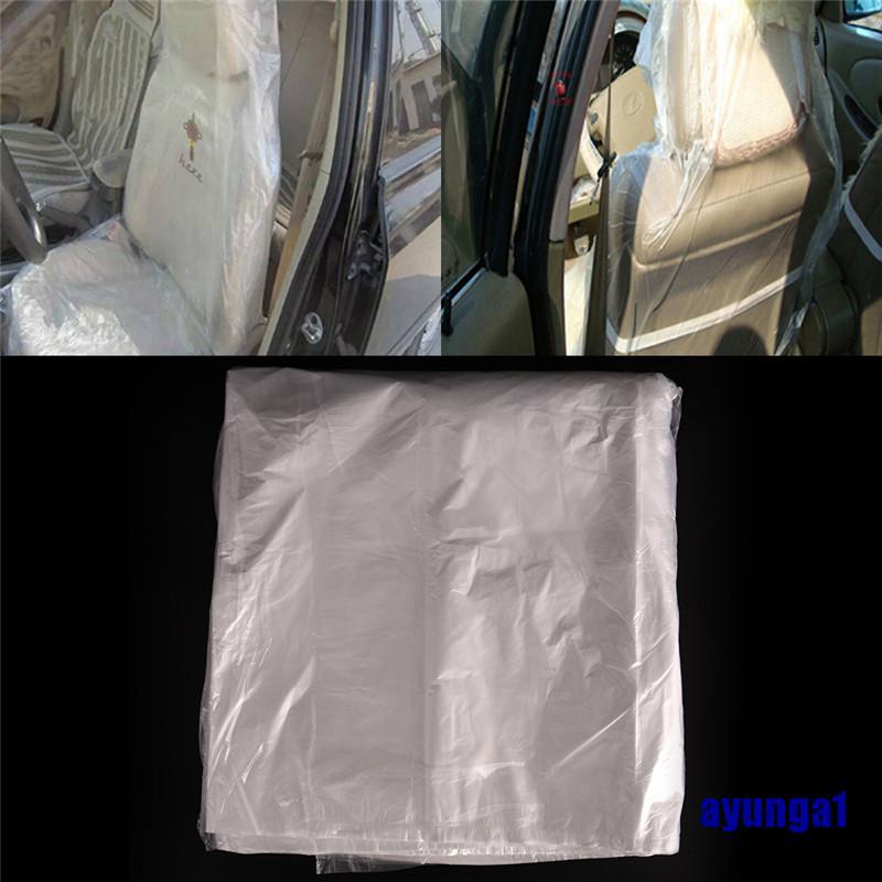 Bộ 10 Bọc Ghế Ngồi Xe Hơi Bằng Nhựa Cho 1 Lần