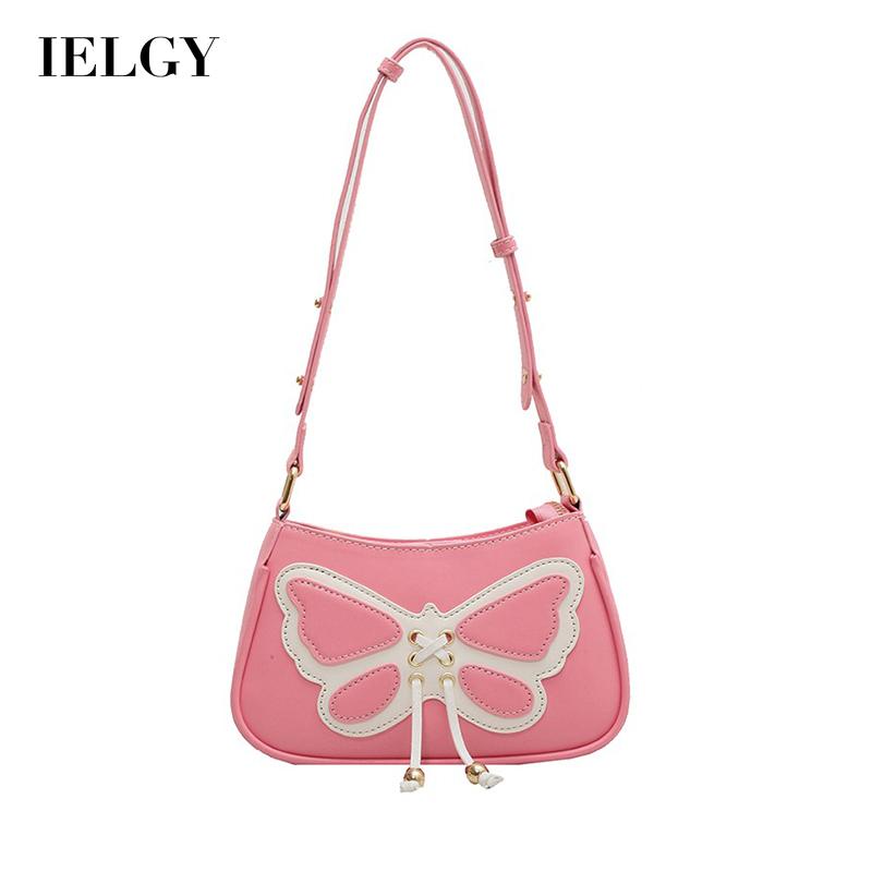 IELGY Túi Đeo Chéo In Họa Tiết Bươm Bướm Thời Trang Cho Nữ