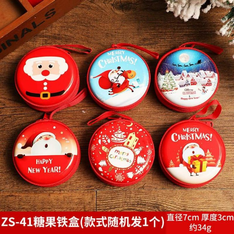 Ví Noel mini vừa đựng tiền,đựng tai nghe ,cáp sạc điện thoại, chìa khóa, ..,nhỏ gọn tiện lợi