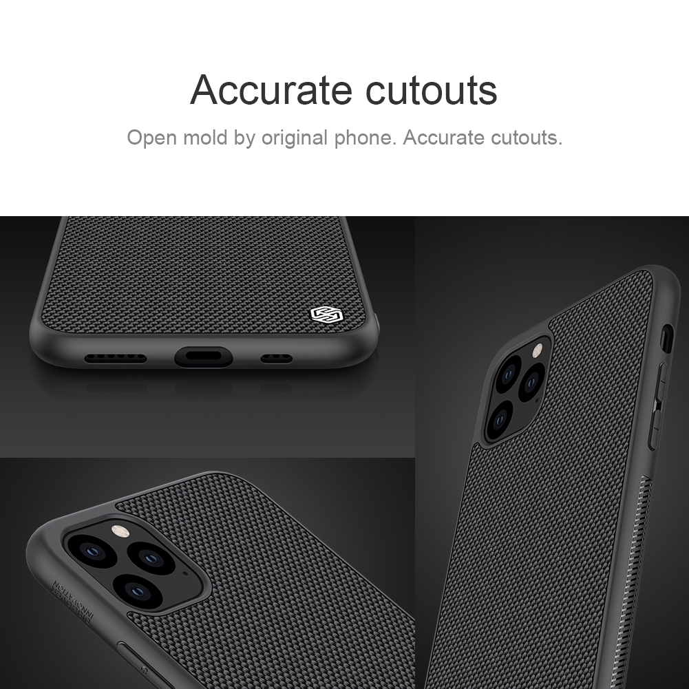 Ốp lưng điện thoại NILLKIN Textured Case chất liệu sợi nylon tinh chế với viền TPU và mặt PC cho iP 11 11 Pro 11 Pro Max