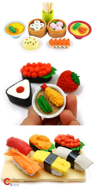 Gôm hình đồ ăn/ đồ chơi - 1 vỉ