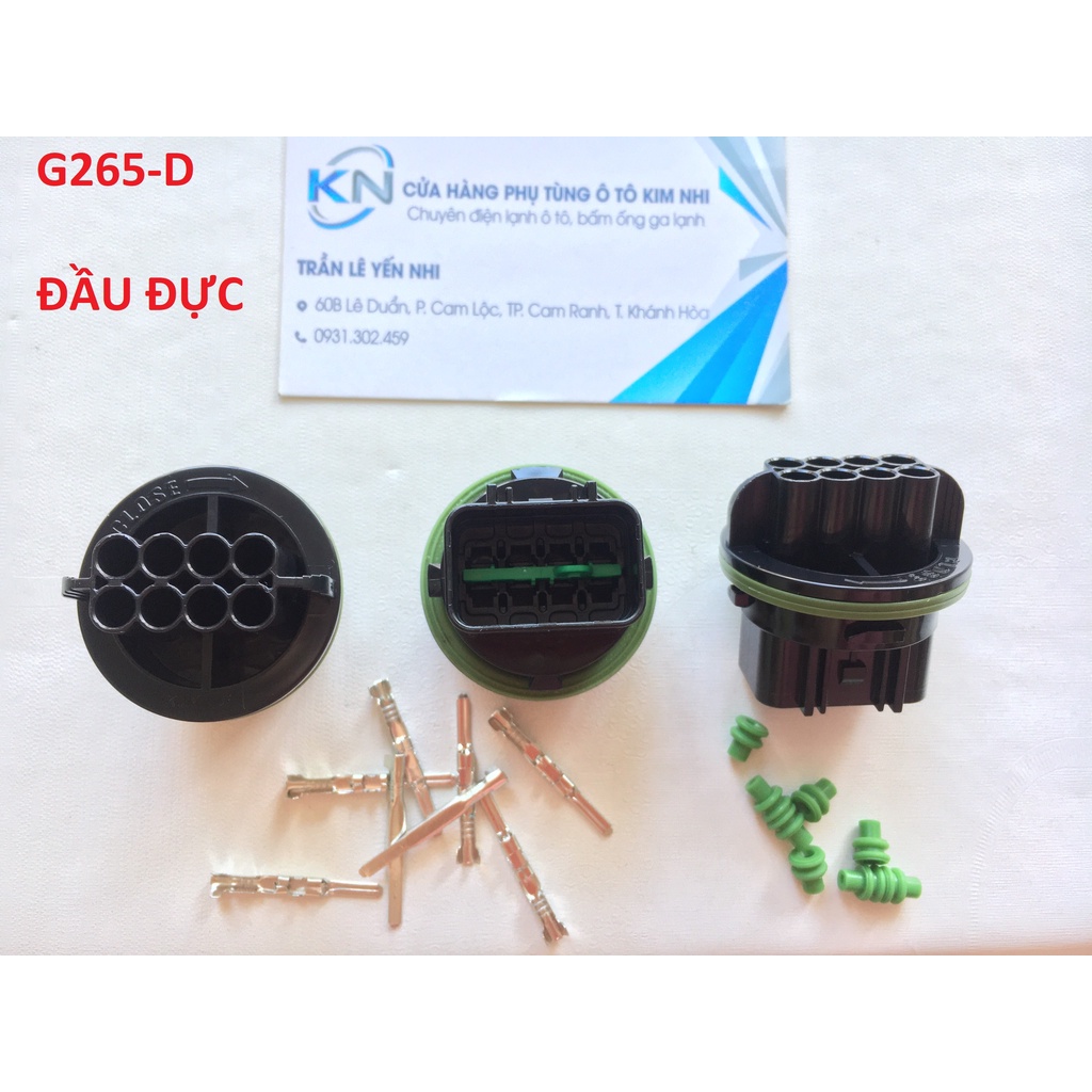 G265-Giắc cắm Hyundai Sonata đèn pha Kia 8 lỗ