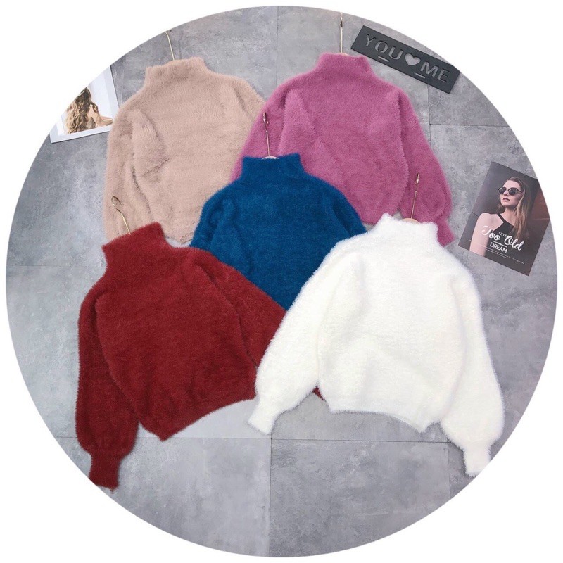 Áo len lông thỏ hàng quảng châu