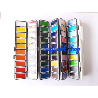 Màu Nước Superior dạng gập, Foldable Soild watercolor (Tặng quà)