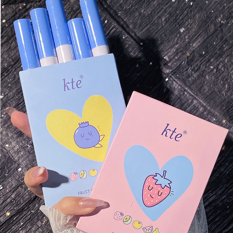 [Hàng mới về] Bộ 5 son kem lì KTE hương trái cây
