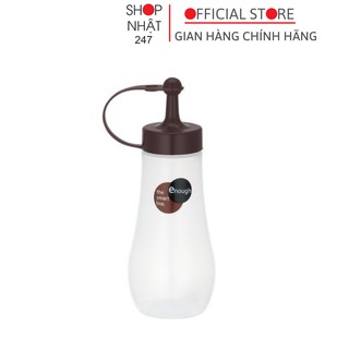 Bình đựng gia vị, nước sốt, nước tương 220ml màu nâu nội địa Nhật Bản - Nakaya
