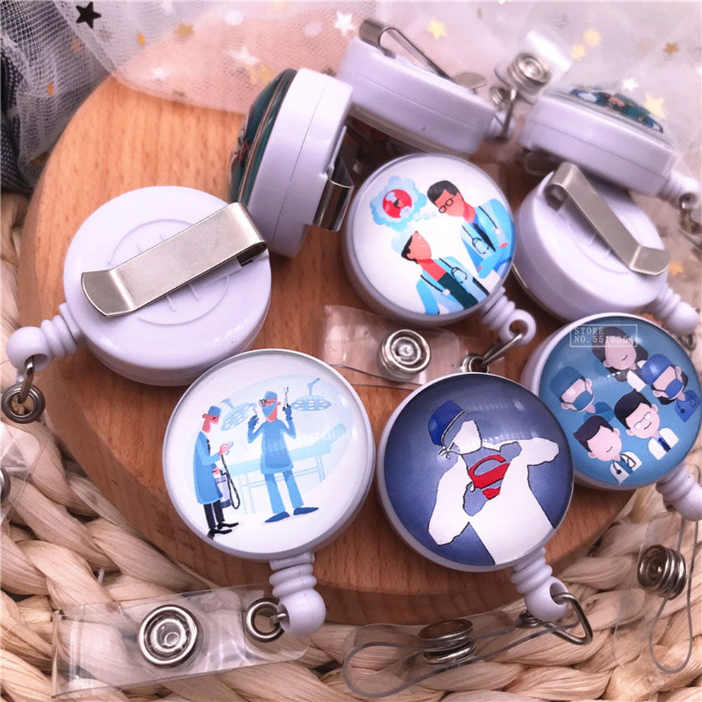 Dây kẹp đeo thẻ họa tiết hoạt hình dễ thương