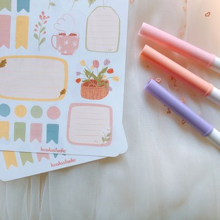 Bullet journal sticker - mùa xuân
