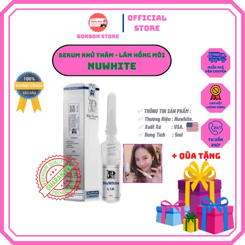 Serum Khử Thâm , Làm Hồng Môi NUWHITE L1A 5ml [ Auth 100% ]