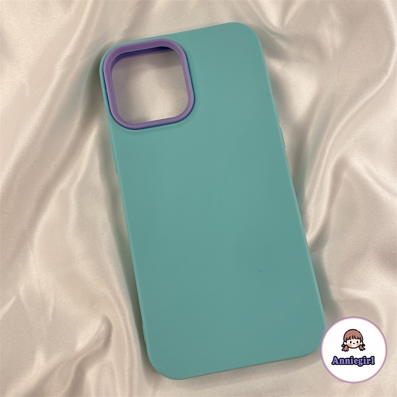 Ốp Điện Thoại Silicone Mềm Màu Macaron Chống Sốc 3 Trong 1 Cho Iphone 14 13 12 11 Pro Max X XR 8 7 Plus