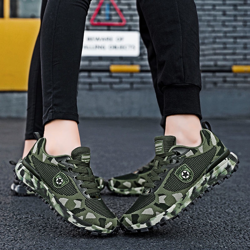 Mới Giày Thể Thao Nam Họa Tiết Rằn Ri Thoáng Khí Thời Trang