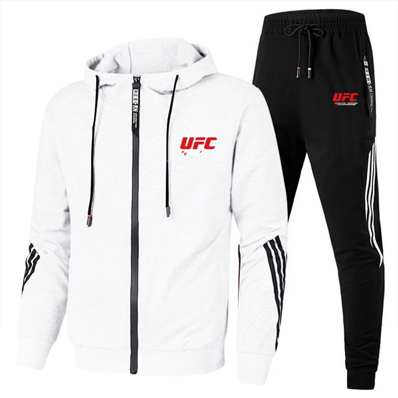 Set Đồ Thể Thao Nam Có Nón Họa Tiết Kẻ Sọc UFC 2022