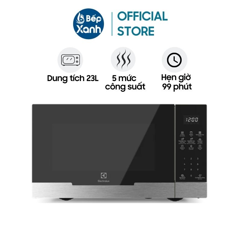 [FREESHIP HCM] Lò Vi Sóng Có Nướng Electrolux EMG23DI9EBP - Dung Tích 23 lít - Điều Khiển Cảm Ứng - Hàng Chính Hãng