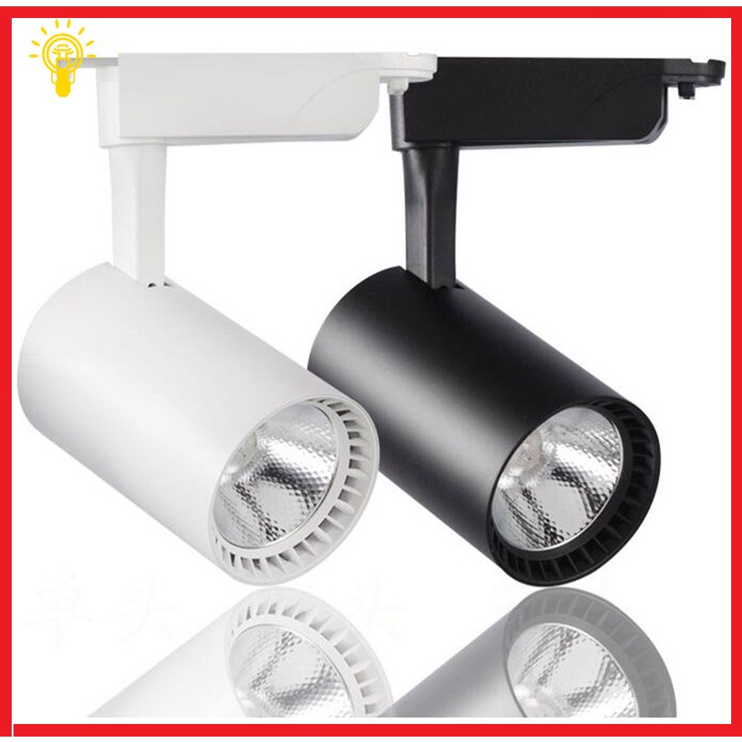 Đèn rọi ray COB cao cấp 20w - 30w, vỏ trắng vỏ đen, ánh sáng trắng hoặc vàng nắng 351-355