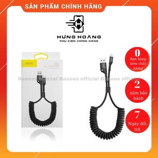 Cáp sạc ip dây xoắn lò xo Fish Eye Spring Data 2A Max - Hưng Hoàng