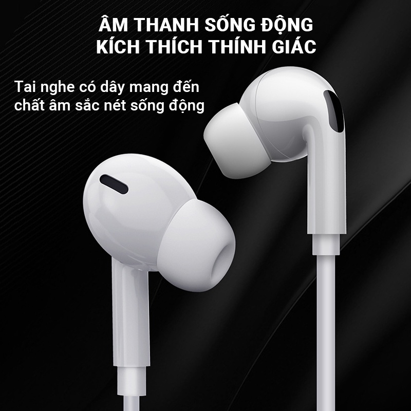 Tai nghe nhét tai có dây SD3  dùng được cho Android Type-C giảm ồn thông minh âm thanh sống động sắc nét tích hợp micro