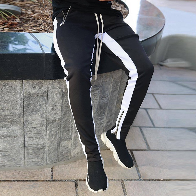 Quần jogger thể thao phối khóa kéo trẻ trung năng động cho nam giới