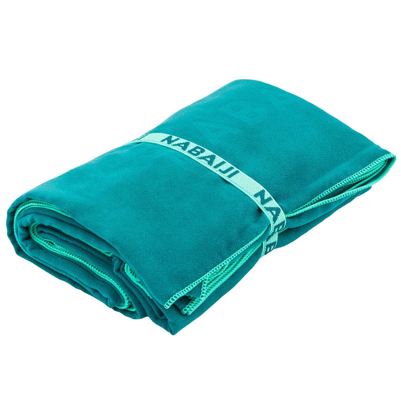 Khăn tắm sợi microfibre Decathlon Nabaiji size L 80 x 130 cm - xanh lá