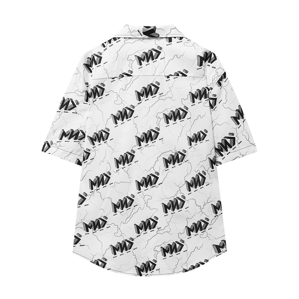 MENDE - Logo V2 Shirt Trắng- Áo sơ mi nam tay ngắn