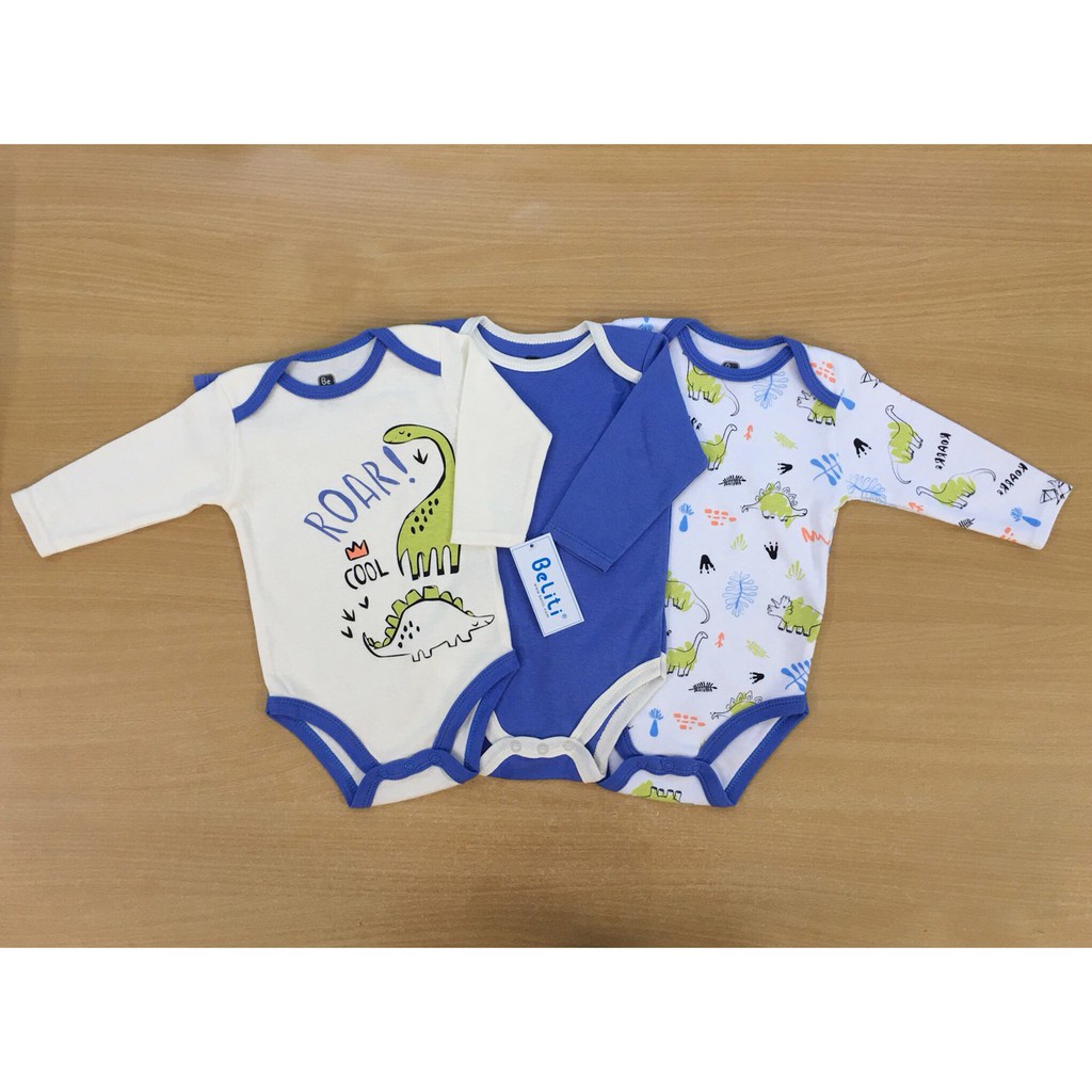 Set 3 Body Suit Dài Tay Xuất Dư Xịn BeLiTi
