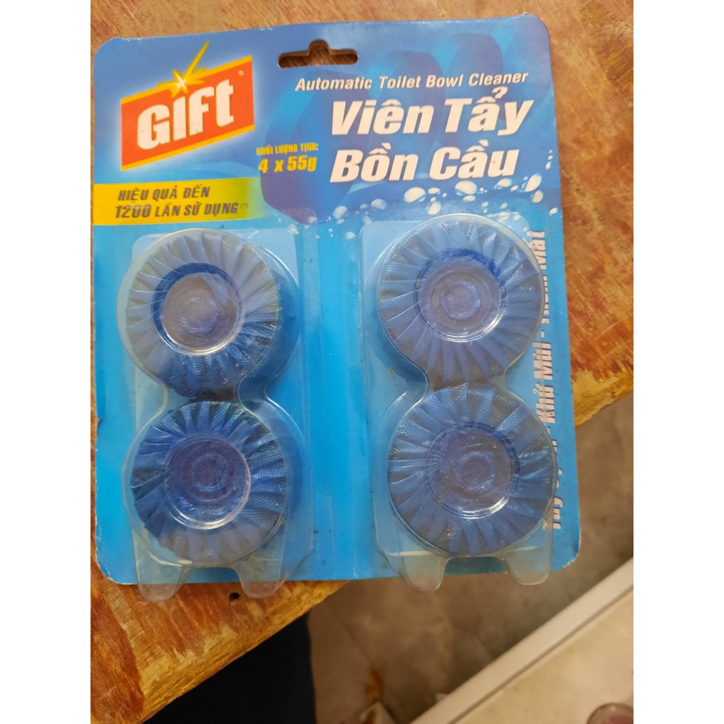 Vỉ 4 viên tẩy bồn cầu Gift