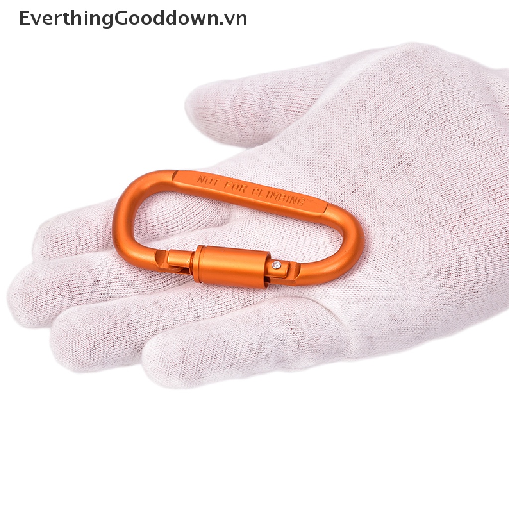 Everthinggooddown 1 Móc Khóa Leo Núi Hình Chữ D Bằng Hợp Kim Nhôm Kèm Đai Ốc