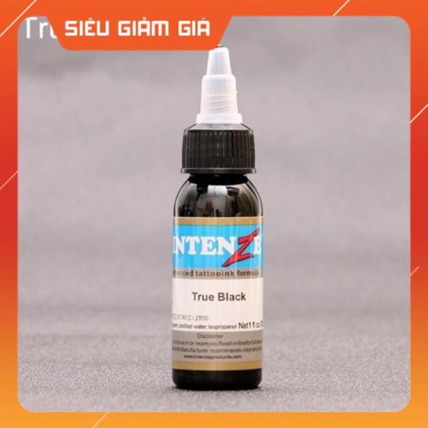 Mực xăm màu đen true black intenze 30ml hàng có sẵn