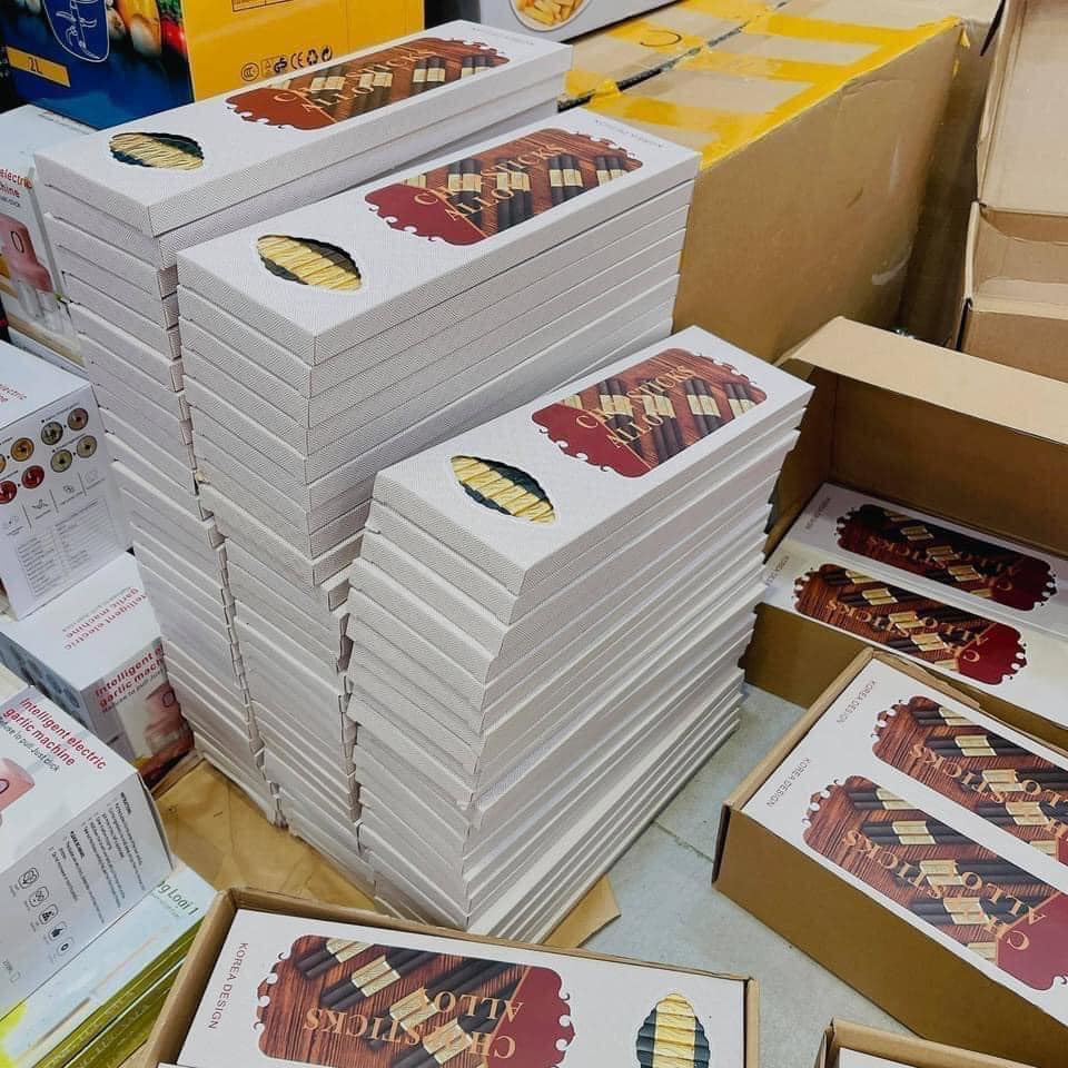 Bộ 10 Đôi Đũa Hợp Kim Mạ Vàng Hàn Quốc