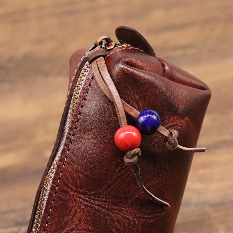 Túi Đựng Bút / Mắt Kính Bằng Da Bền Bỉ Tiện Dụng Mang Theo Du Lịch / Trường Học