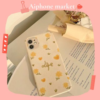 Ốp điện thoại da in hình hoa cho Apple iPhone 11 12 12 Pro X XS 8S 12