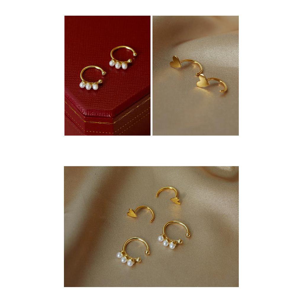 Bông Tai Mạ Bạc 925 Đính Ngọc Trai Nhân Tạo Thời Trang 2021