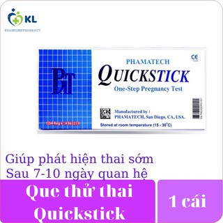 [Đảm Bảo Giấu Tên Sản Phẩm] Que Thử Thai Quickstick-Giúp phát hiện thai sớm, chính xác đến 99%