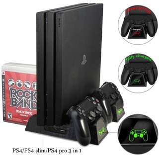 Bộ đế đứng tản nhiệt tích hợp sạc cho máy chơi game PS4 / PS4 SLIM / PS4 PRO kèm phụ kiện