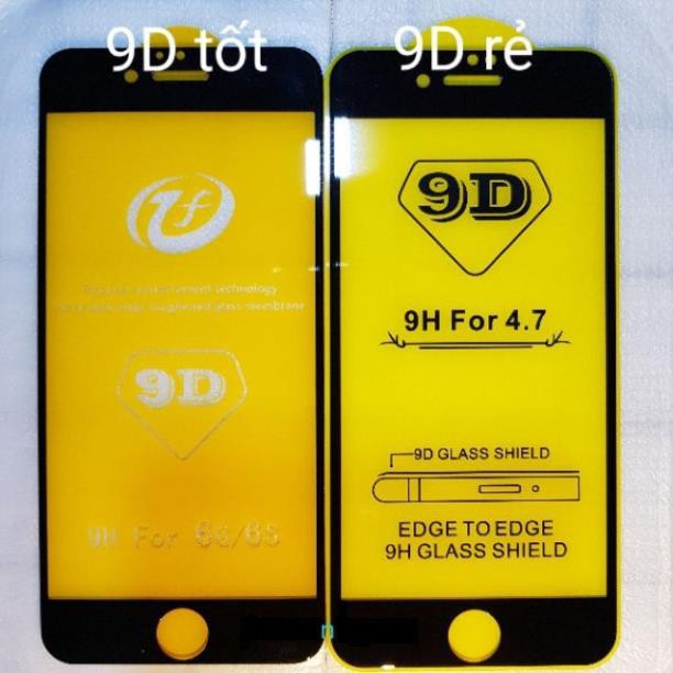 [ Full keo: không mất cảm biến ] Kính cường lực 9D full màn cho các dòng iPhone 6/7/8, plus & X