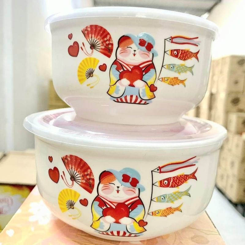 BỘ THỐ SỨ 2 MÓN NẤP HÚT CHÂN KHÔNG