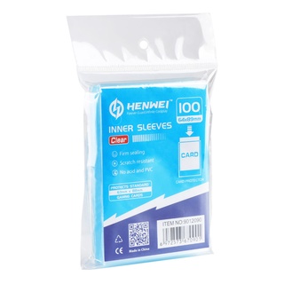 [Sleeve] Gói 100 chiếc bọc bài trong suốt Henwei cho thẻ Pokemon, Haikyuu, MTG, Card Idol.