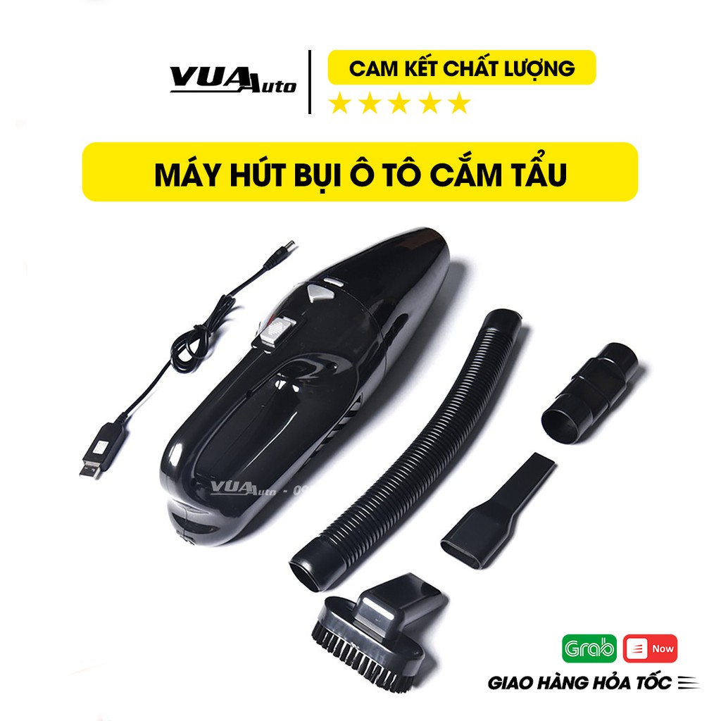 Máy hút bụi ô tô cầm tay VuaAuto cắm tẩu 12v, công suất 120w hút bụi nhanh mạnh tiện lợi, giúp xe ô tô luôn sạch sẽ