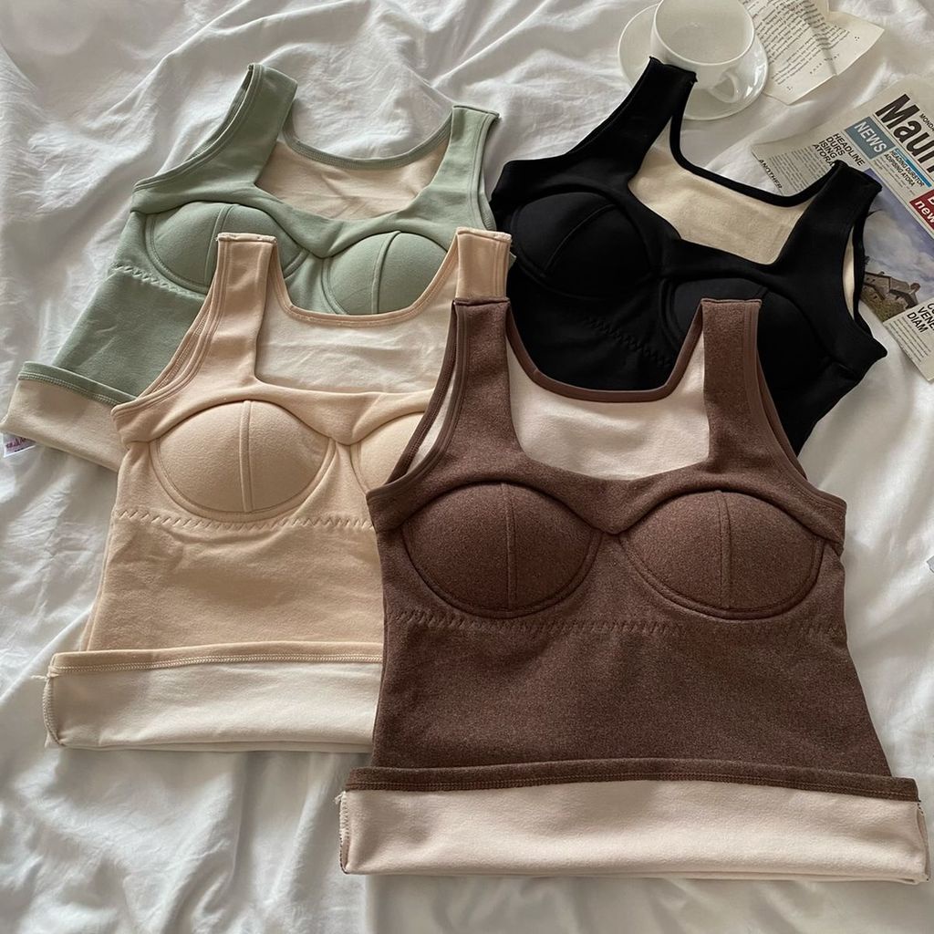 Áo Không Tay Không Đường May Mặc Ngoài Trời Vải Lông Cừu Dày Ấm Áp Thời Trang Thu Đông