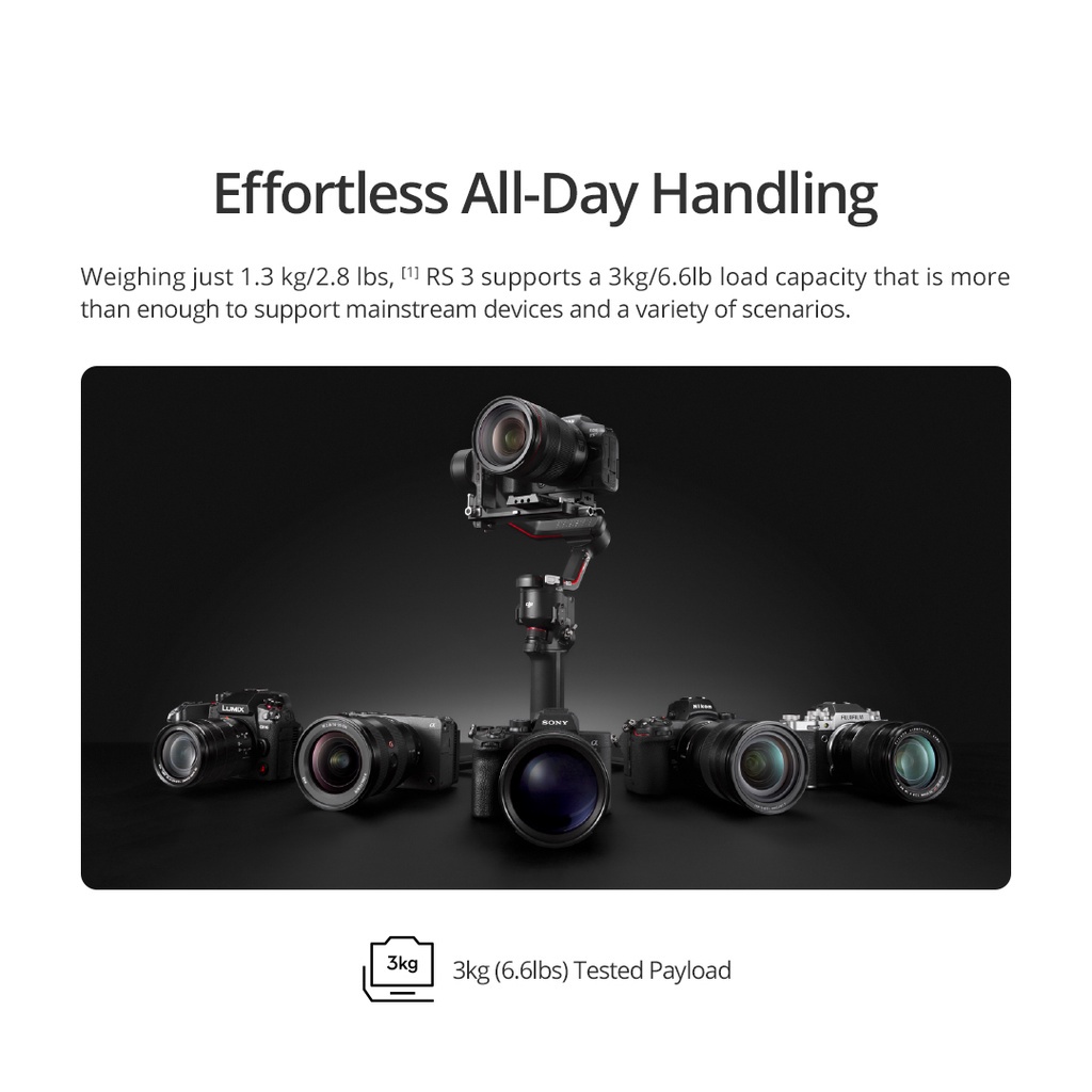 DJI Ronin RS 3 Gimbal Chống Rung Máy Ảnh - Hàng chính hãng