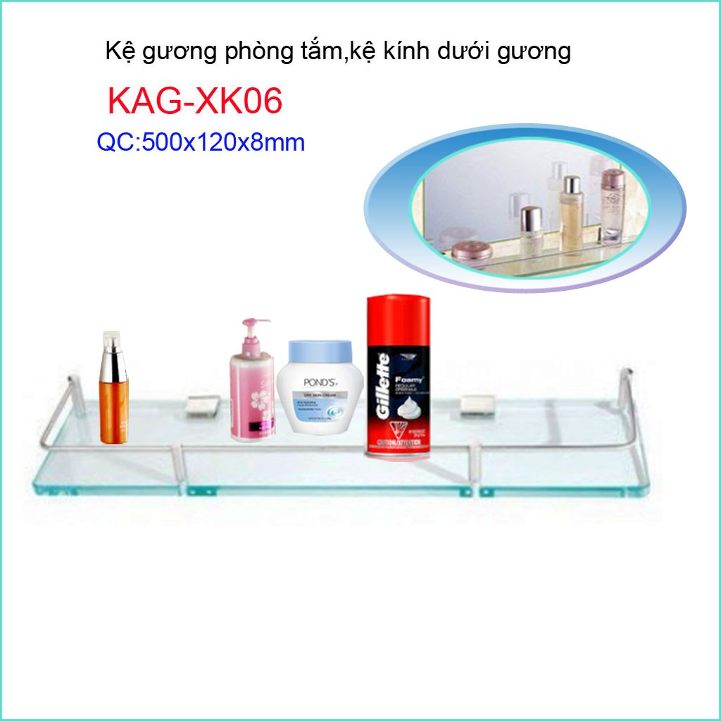 Kệ kính phòng tắm, kệ kiếng KAG-XK06