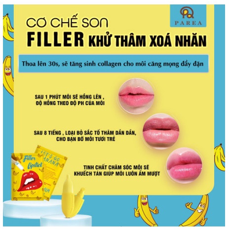 SON FILLER LIPSTICK CHUỐI COLLAGEN