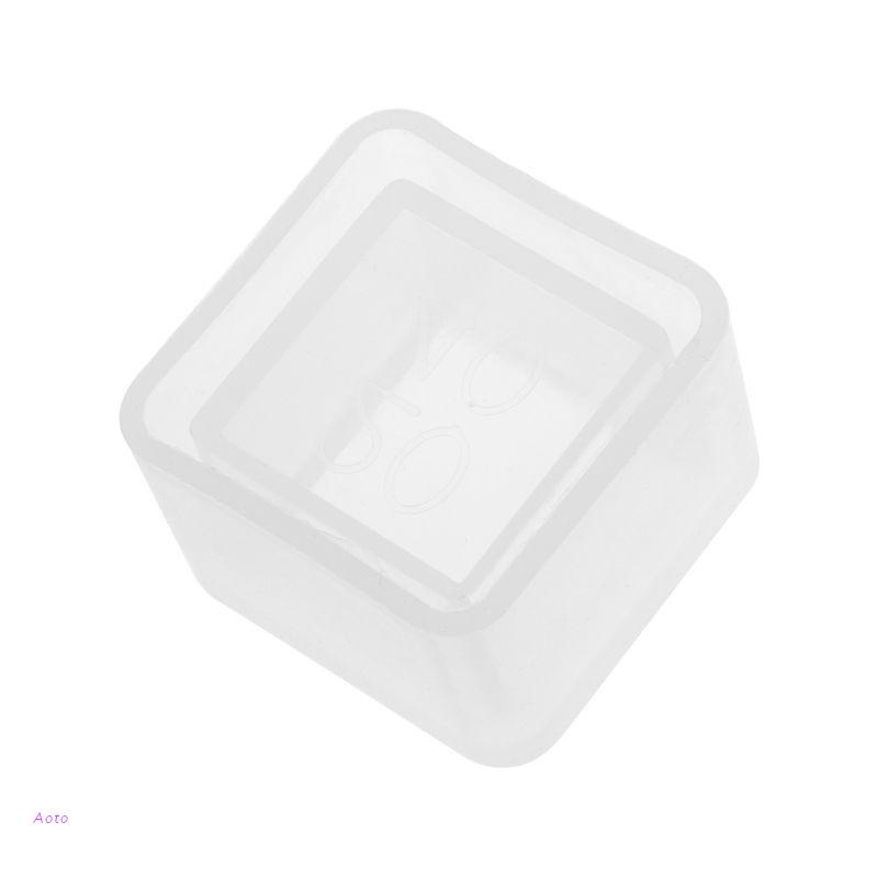 Khuôn silicone làm chậu hoa/xà phòng DIY tiện dụng
