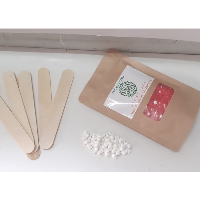 200g sáp wax màu TD  + Mỡ trăn 50ml (tặng que lấy sáp+ đồ dũa móng)