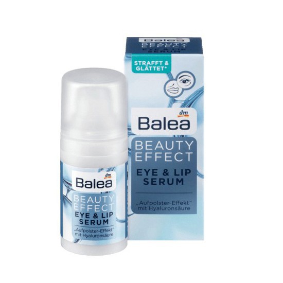 [HÀNG ĐỨC] Huyết thanh dưỡng mắt và môi Balea Beauty Effect Eye & Lip Serum CHUẨN