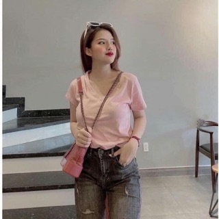 Áo Thun Giấy Cổ Tim HOT HOT