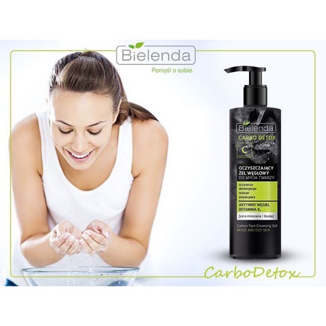 Sữa rửa mặt thải độc bielenda carbon detox 195ml