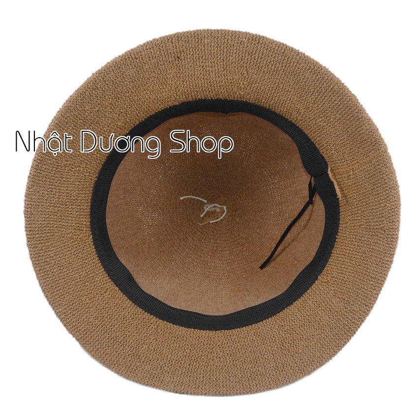[ FREESHIP ] Nón cói rộng vành 6cm chữ M - Vòng đầu 56cm chất liệu cói bền đẹp thoáng mát thích hợp cho phụ nữ