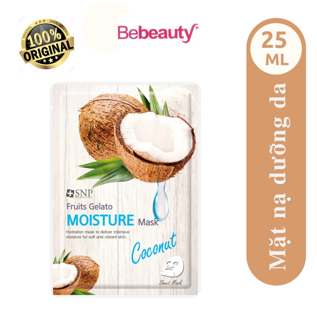 Mặt Nạ Dưỡng Tinh Chất Dừa Xay Đông Lạnh SNP Furits Gelato Moisture Mask 25ml- 0514248