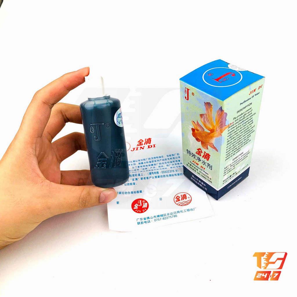 Dung Dịch Làm Trong Nước JinDi 60ml - Giúp Hồ Cá Trong Nước