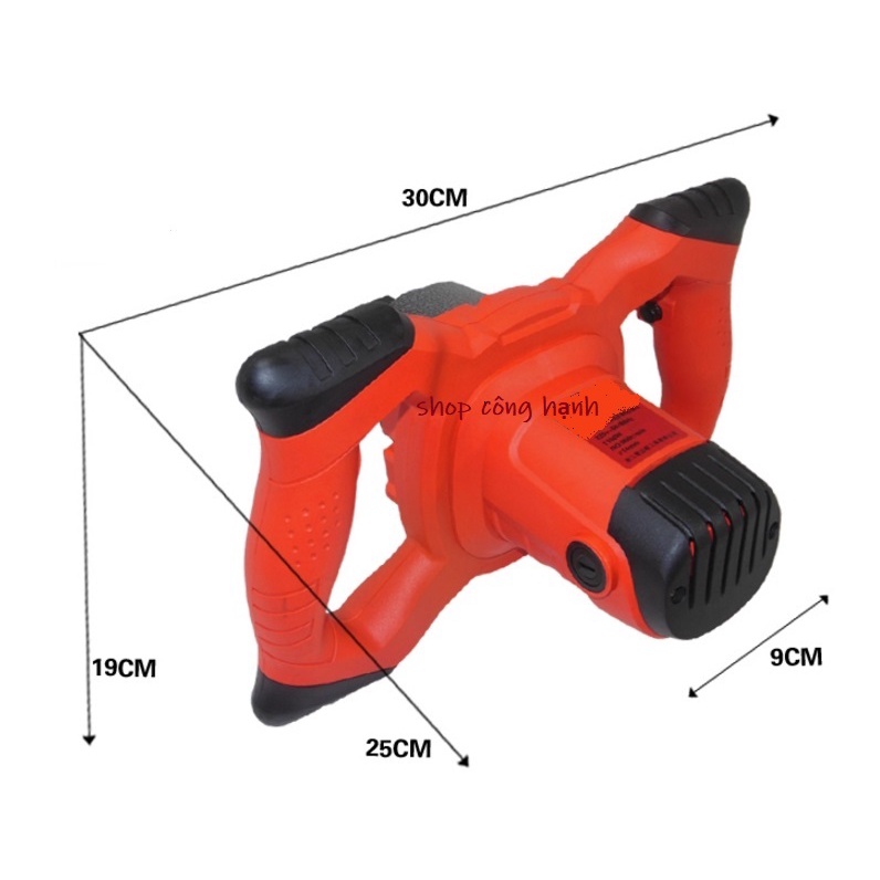 Bộ máy khuấy sơn / đánh vữa / trộn bột bả  / trộn hồ dầu/ trộn xi măng 2100W /100% dây đồng/bảo hành chính hãng
